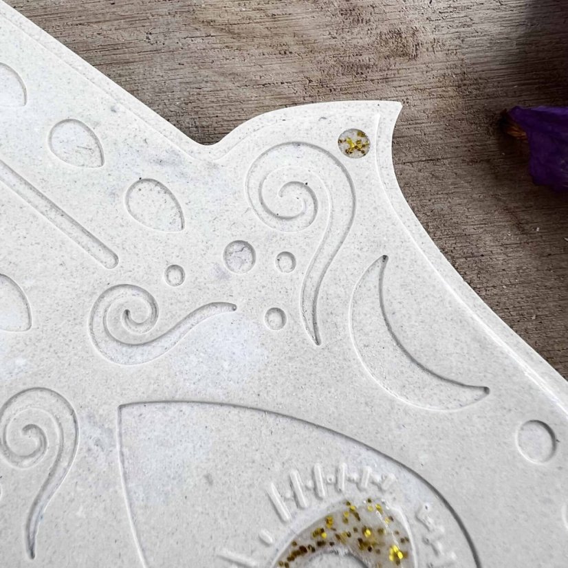 Podložka pod vonné tyčinky - ruka Fatimy - pro ochranu, štěstí a harmonii