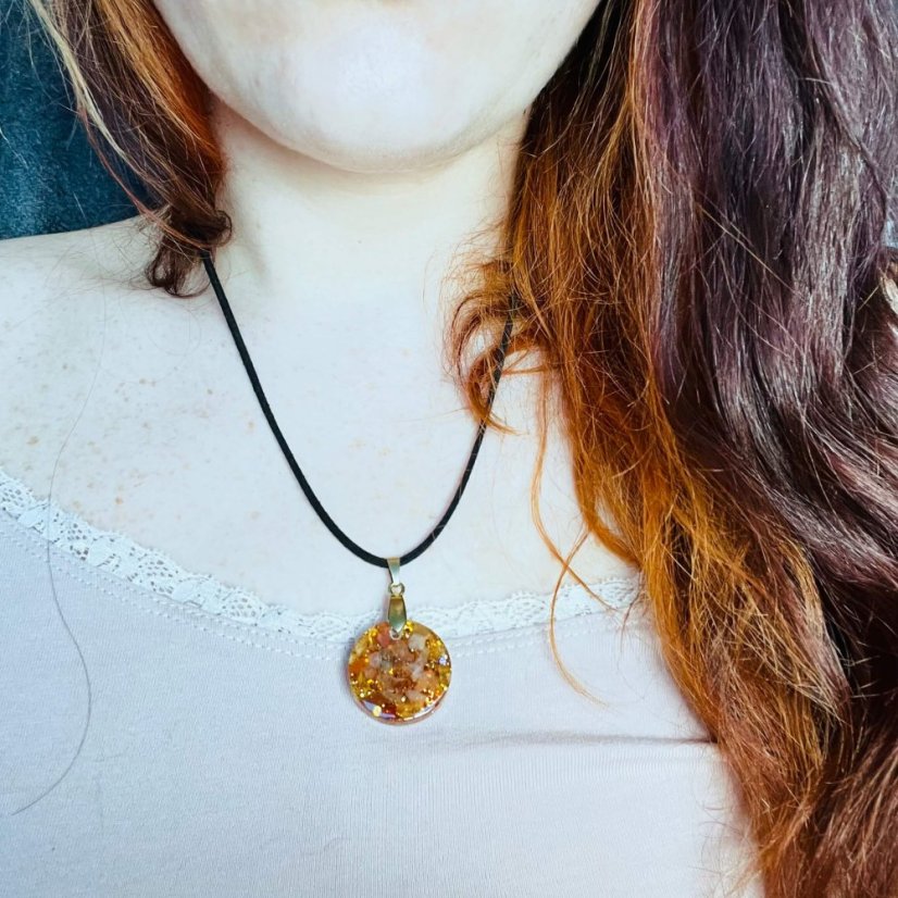 Orgonitový přívěšek / amulet / talisman - štěstí, optimismus a finance