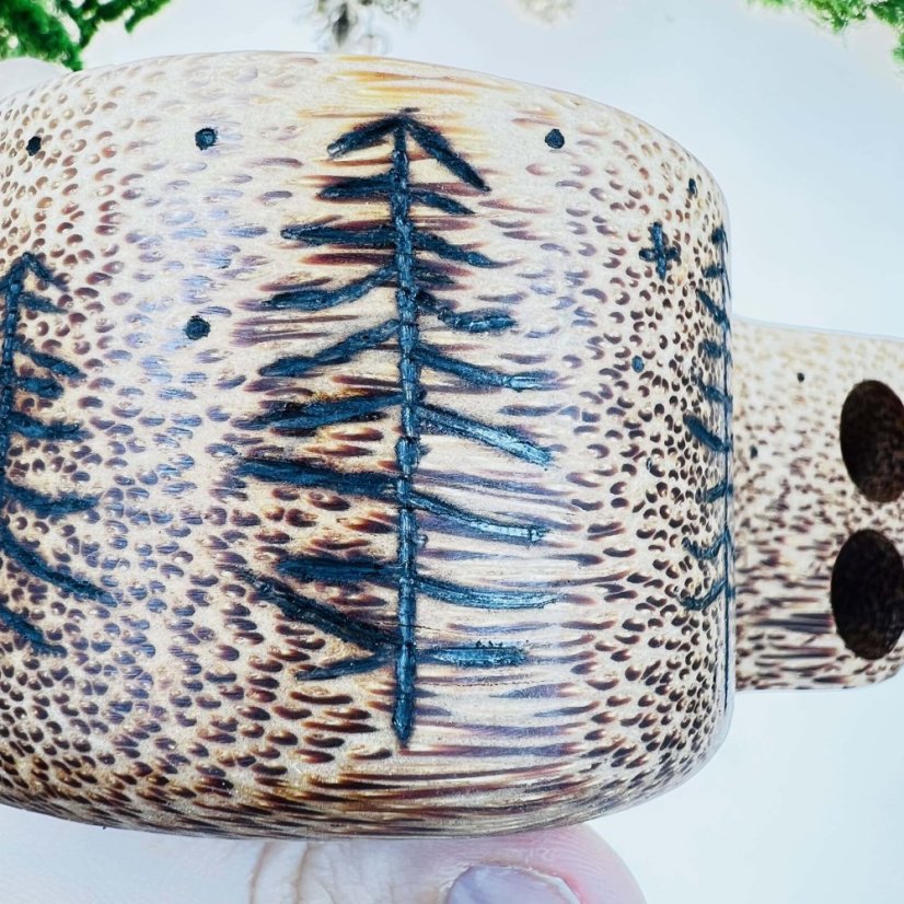 Kokosová kuksa - vlk v lese - malá