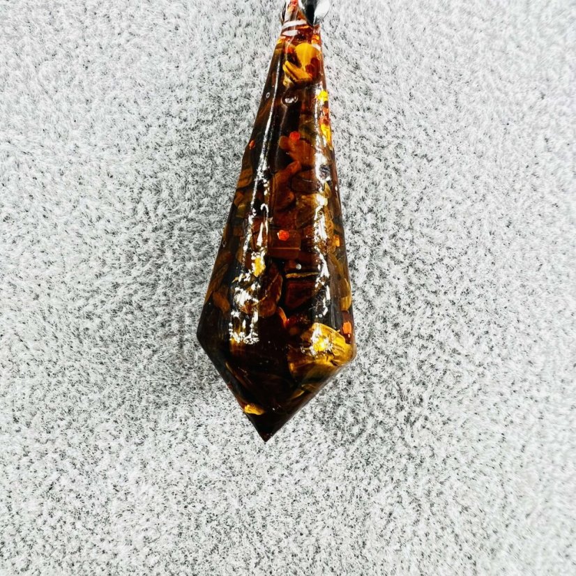 Orgonitové kyvadlo / amulet / přívěšek / pro vnitřní sílu a ochranu