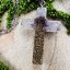 Orgonite cross with thistle and crystal - protection, love