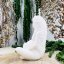 Natural ritual candle Gaia - goddess of Earth - white