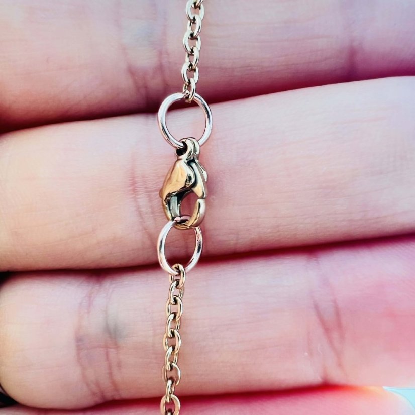 Řetízek z chirurgické oceli - rose gold