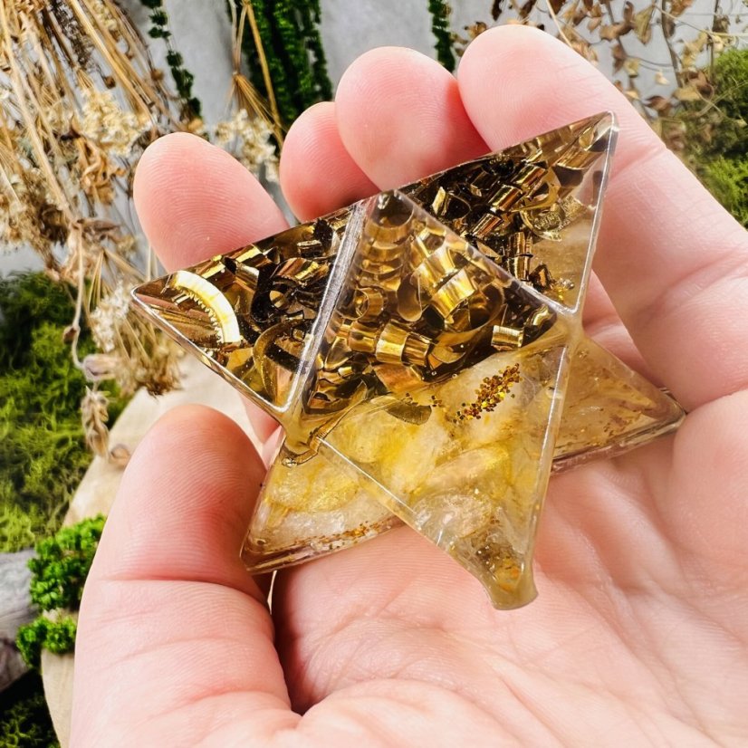 Orgonite merkaba - abundance, intention amplification