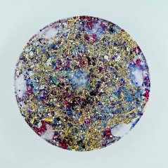 Magical orgonite coaster / pad for love, protection and positive energy