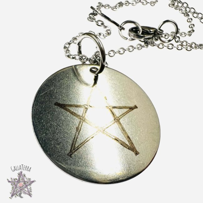 Author's necklace - Pentagram - strength and protection