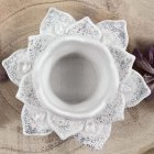 Svícen ve tvaru lotosu - s křišťálem - pro duchovní růst a harmonii