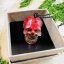 Orgonite skull / necklace with hematite - for grounding, protection and strength