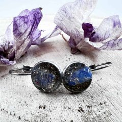 Orgonite earrings with opal for lightness and awakening intuition