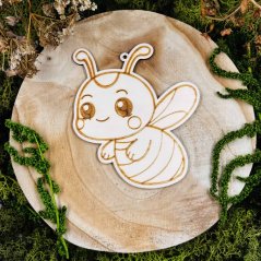 Dřevěná dekorace - včelka - velká