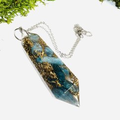 MAXI orgonitové kyvadlo - modrý apatit - komunikace & vedení