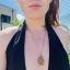 Wooden hand-carved jewelry - Crescent - intuition, transformation Wooden hand-carved jewelry - Crescent - intuition, transformation