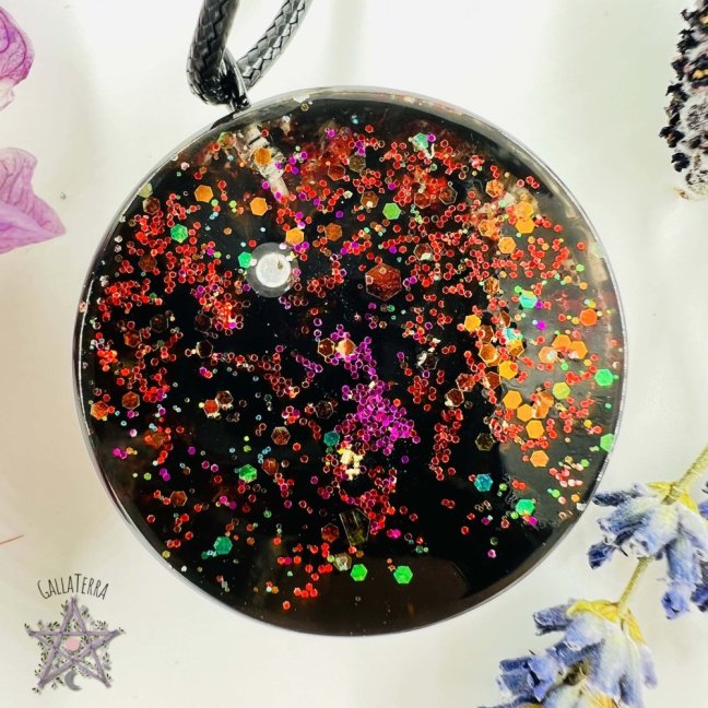 Orgonitový šperk / amulet / talisman - Pentagram červeného úplňku