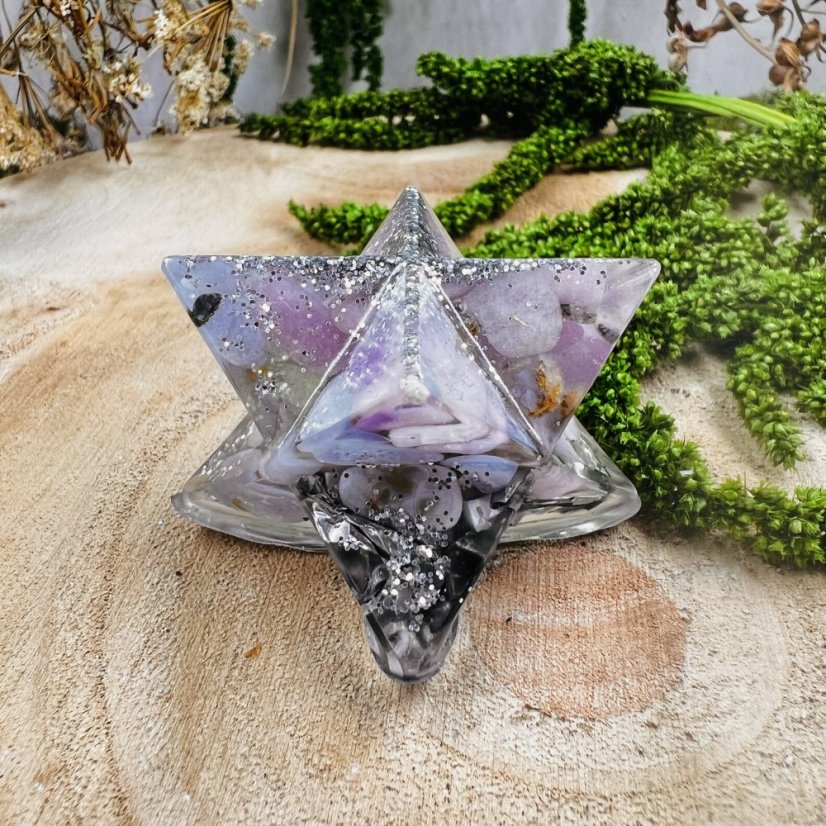 Orgonite merkaba - love and peace