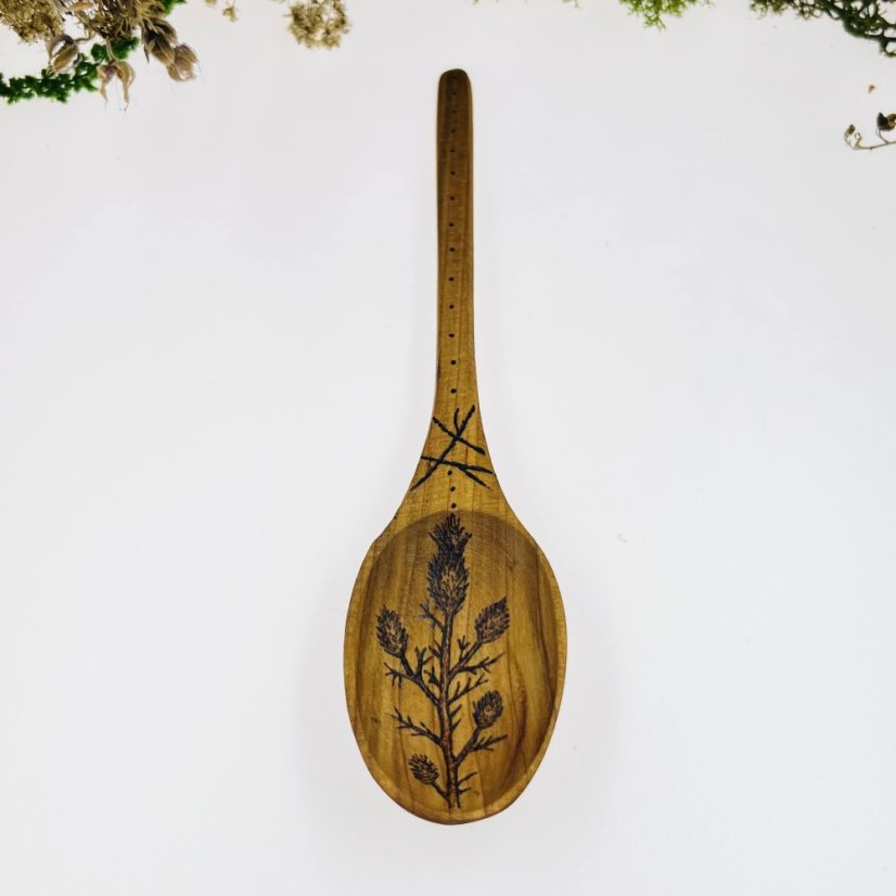 Dřevěná lžíce - bodlák - velká